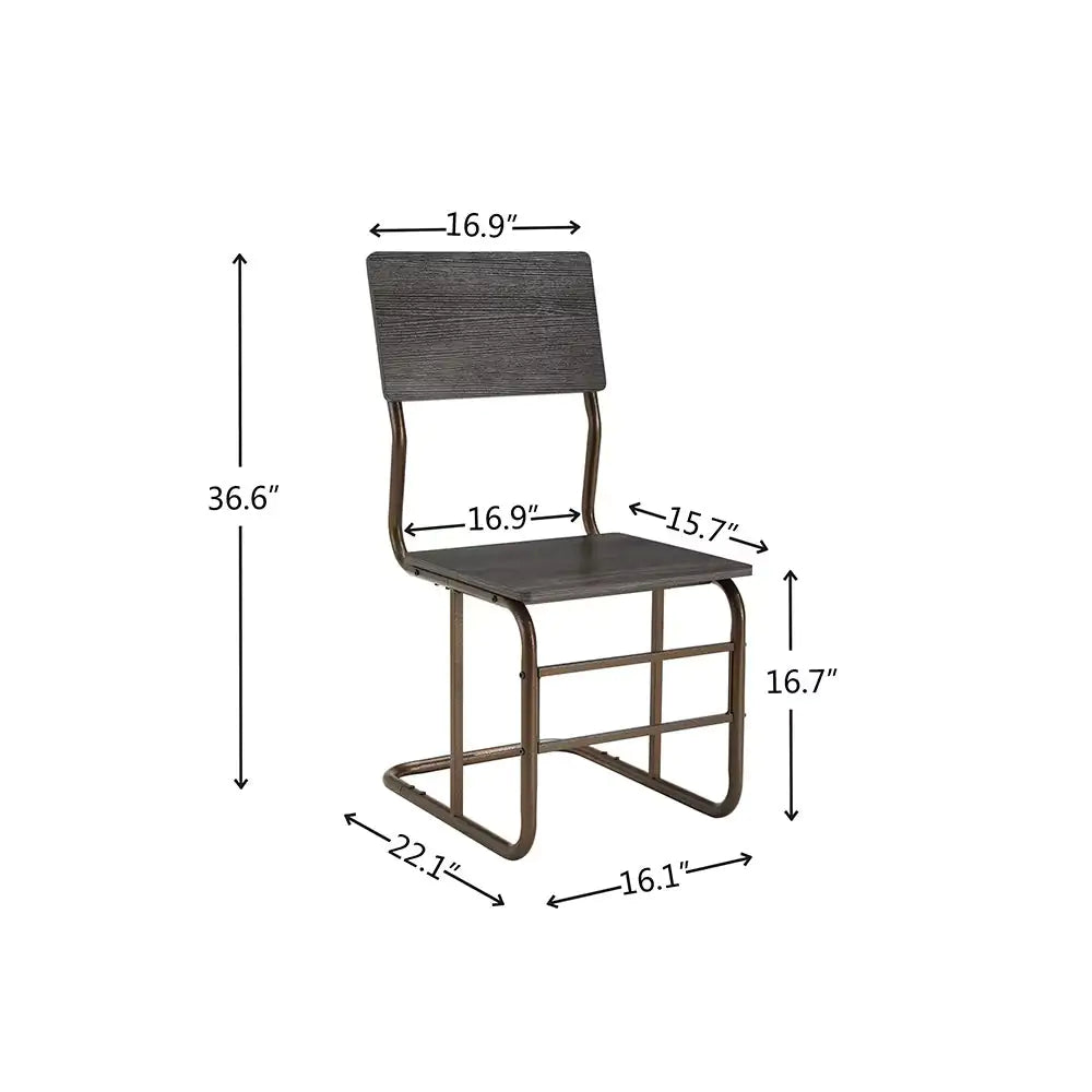 Modern Elegant 4 Chair Wood Table