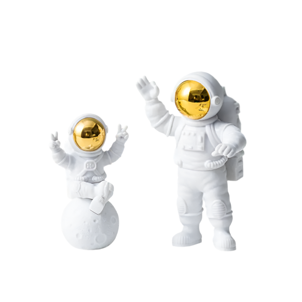 Astronaut and Moon Home Decor Set